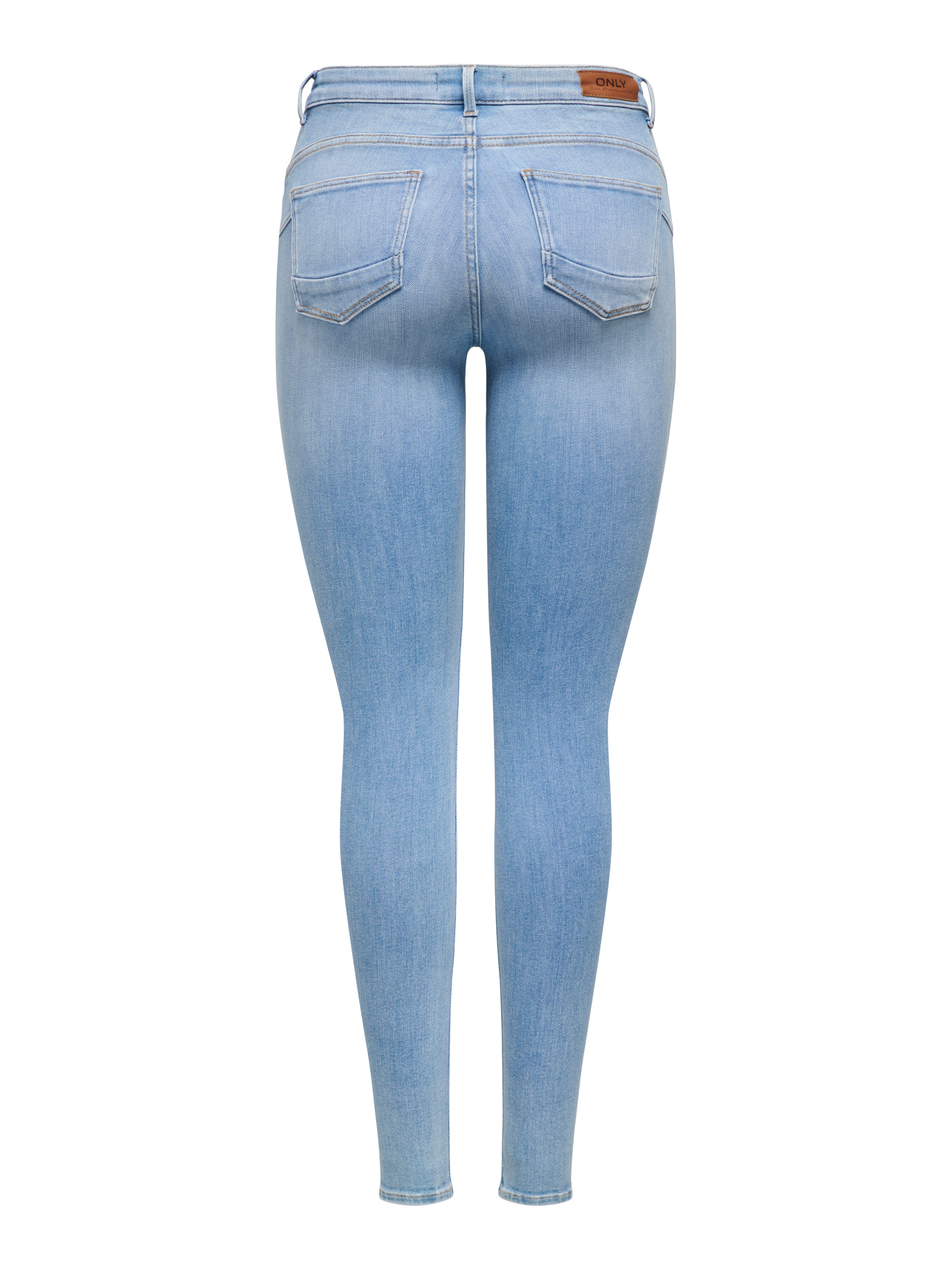 ONLY Skinny-fit-Jeans ONLPOWER MW PUSH UP DES DNM Baumwollmischung, Regular günstig online kaufen