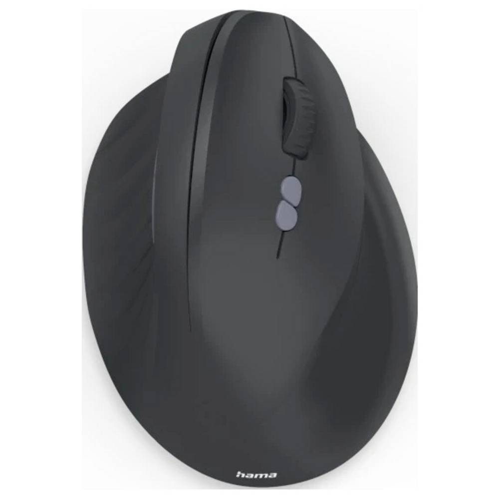 Hama EWM-600R Maus Kabellos Optisch Schwarz 8 Tasten 1800 dpi Ergonomisch Mäuse (Ergonomisch)