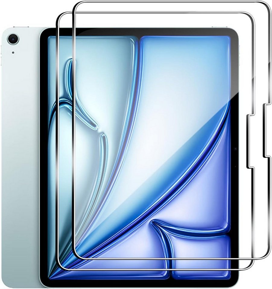 MSM Displayschutzglas 2X Schutzglas für Apple iPad Air 2024 11″ Zoll Display Panzerfolie