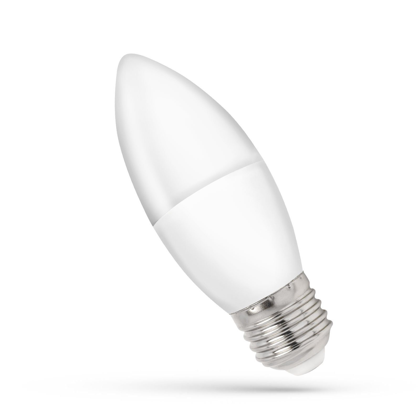 LED E27 Kerzenform 4W 31W LED-Leuchtmittel Neutralweiß E27, 4000K, LED 200° Neutralweiß 230V C37 340lm spectrum =