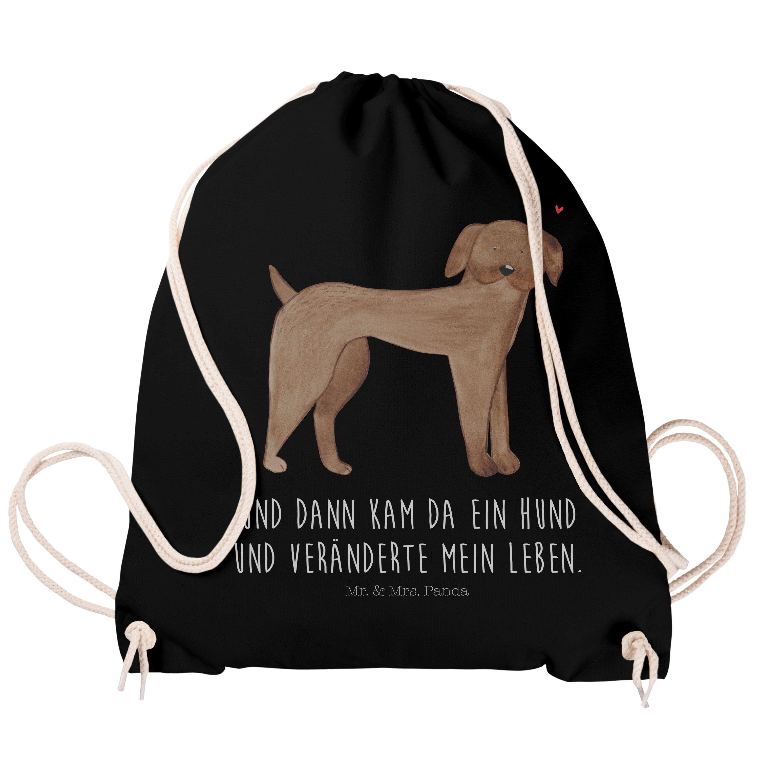 Dogge, Mrs. Hund Mr. Tasche, Geschenk, Dogge Schwarz - Deutsche Sporttasche Panda Beutel, (1-tlg) & - Hund