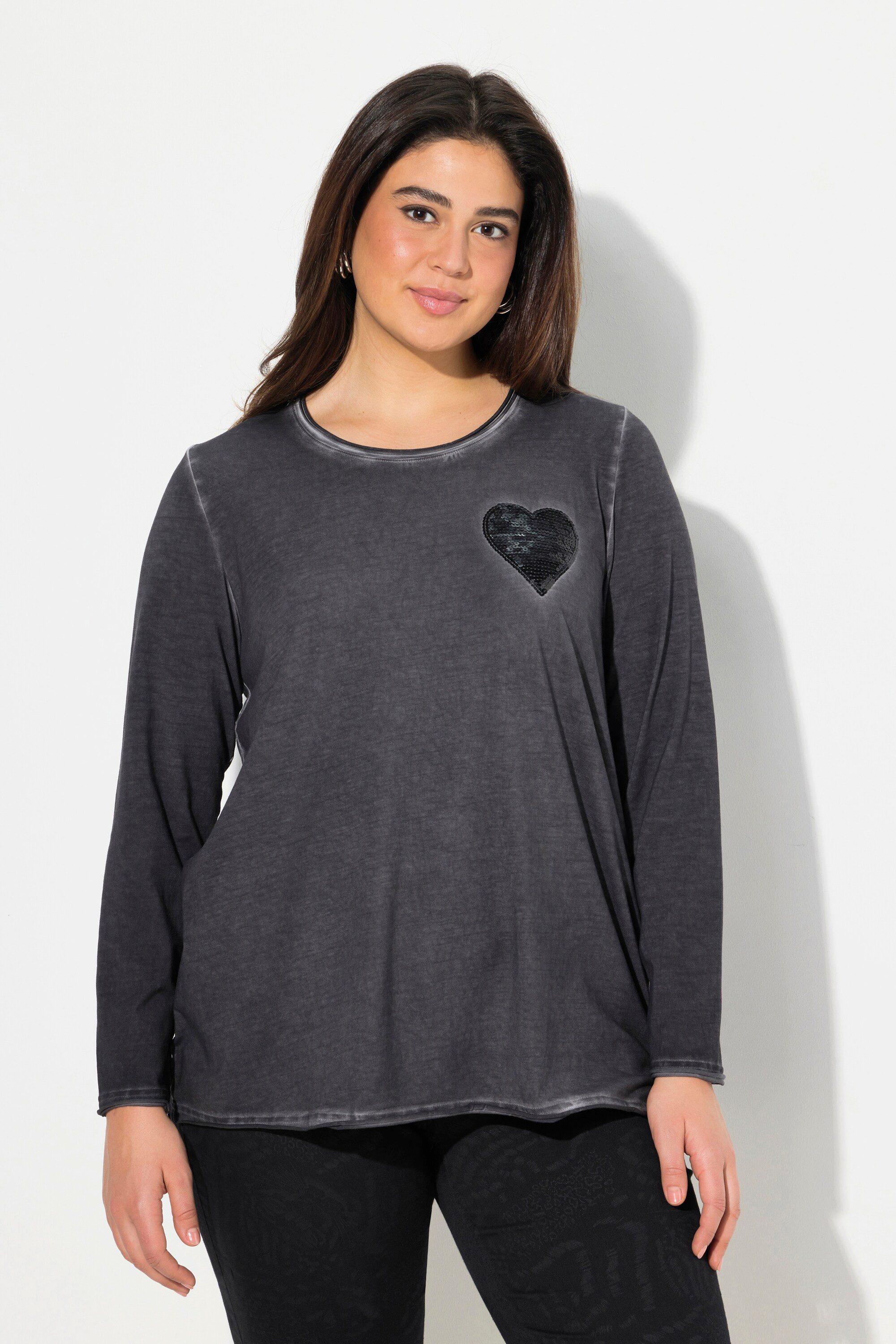 Ulla Popken T-Shirt Shirt cold dyed günstig online kaufen