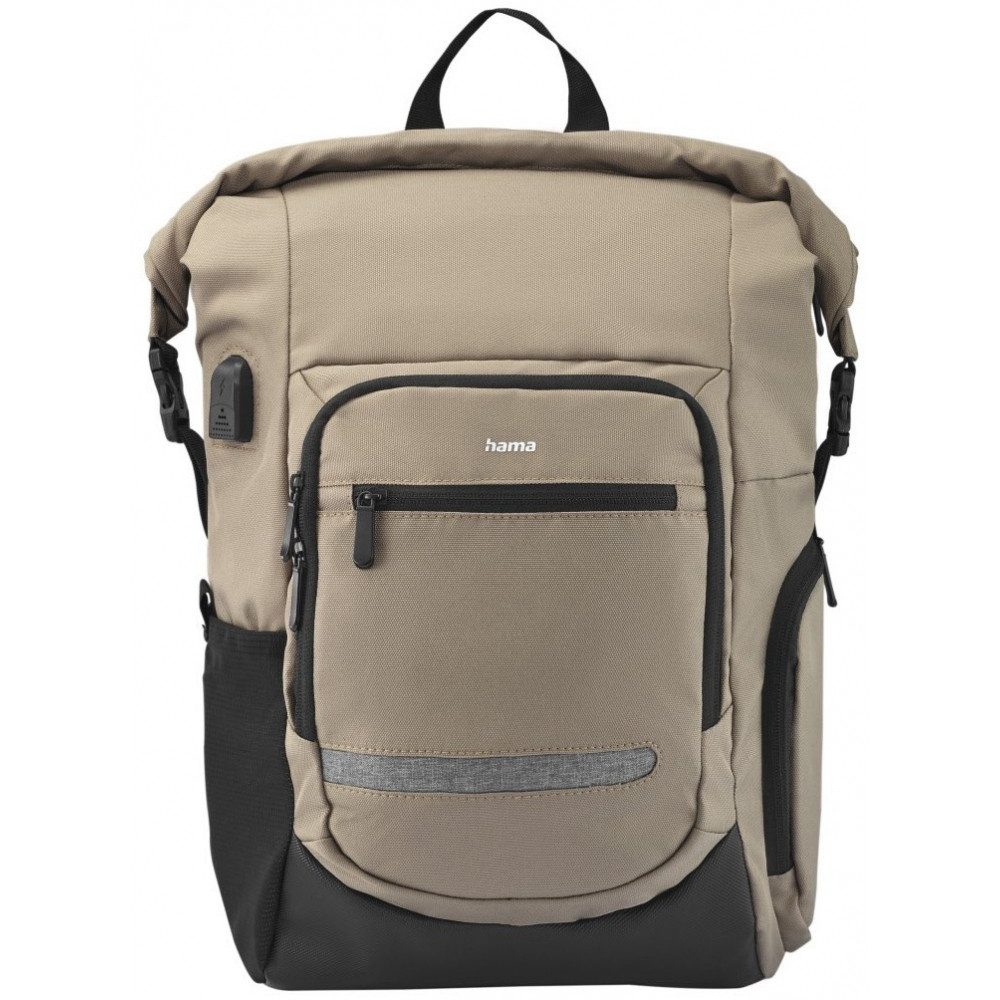 Hama Notebook-Rucksack Hama Laptop-Rucksack Terra beige für Laptops bis 15,6 Zoll. (Rucksack für Laptops bis 15,6 Zoll)