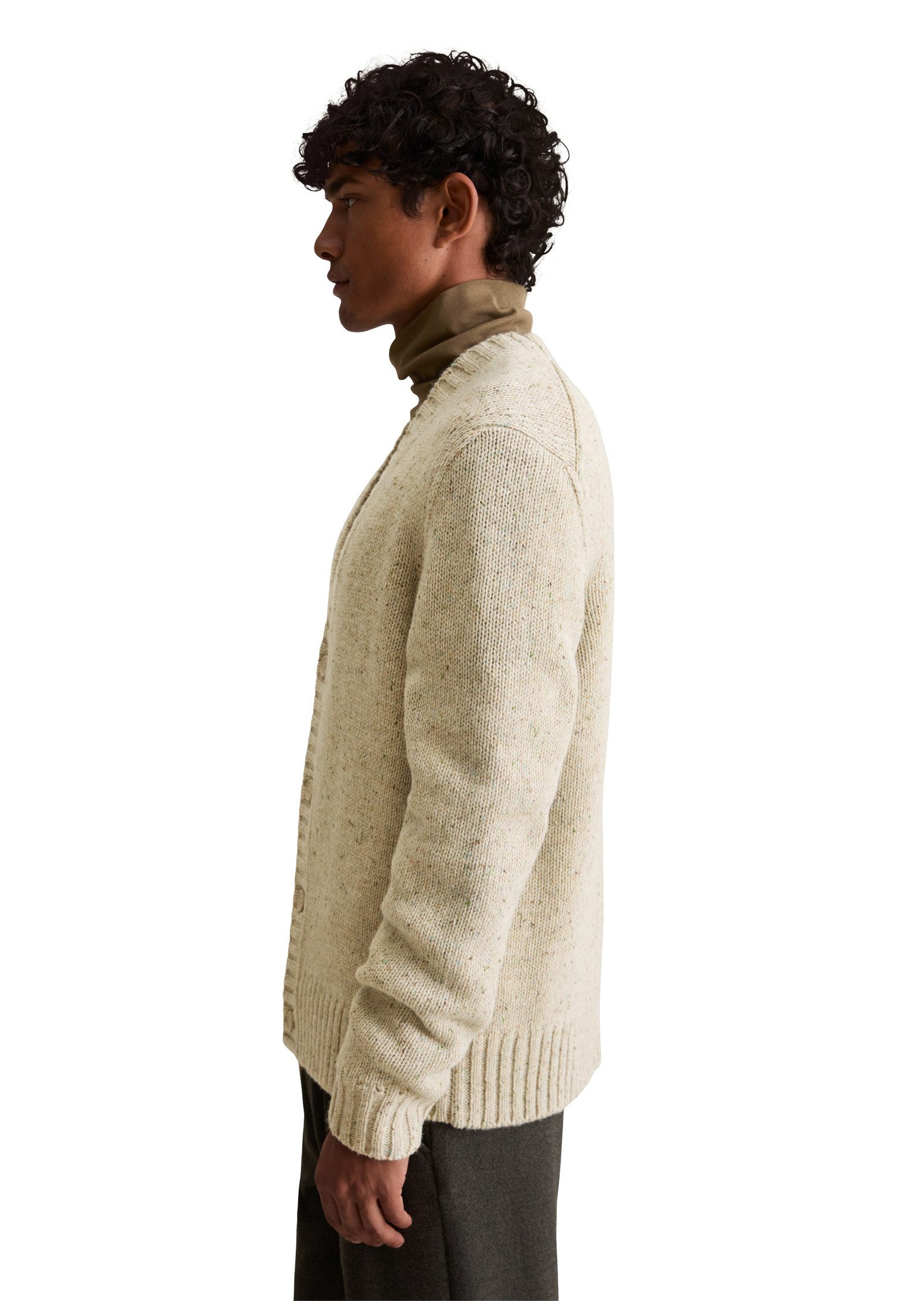 Marc O'Polo DENIM Cardigan aus weichem Schurwoll-Mix