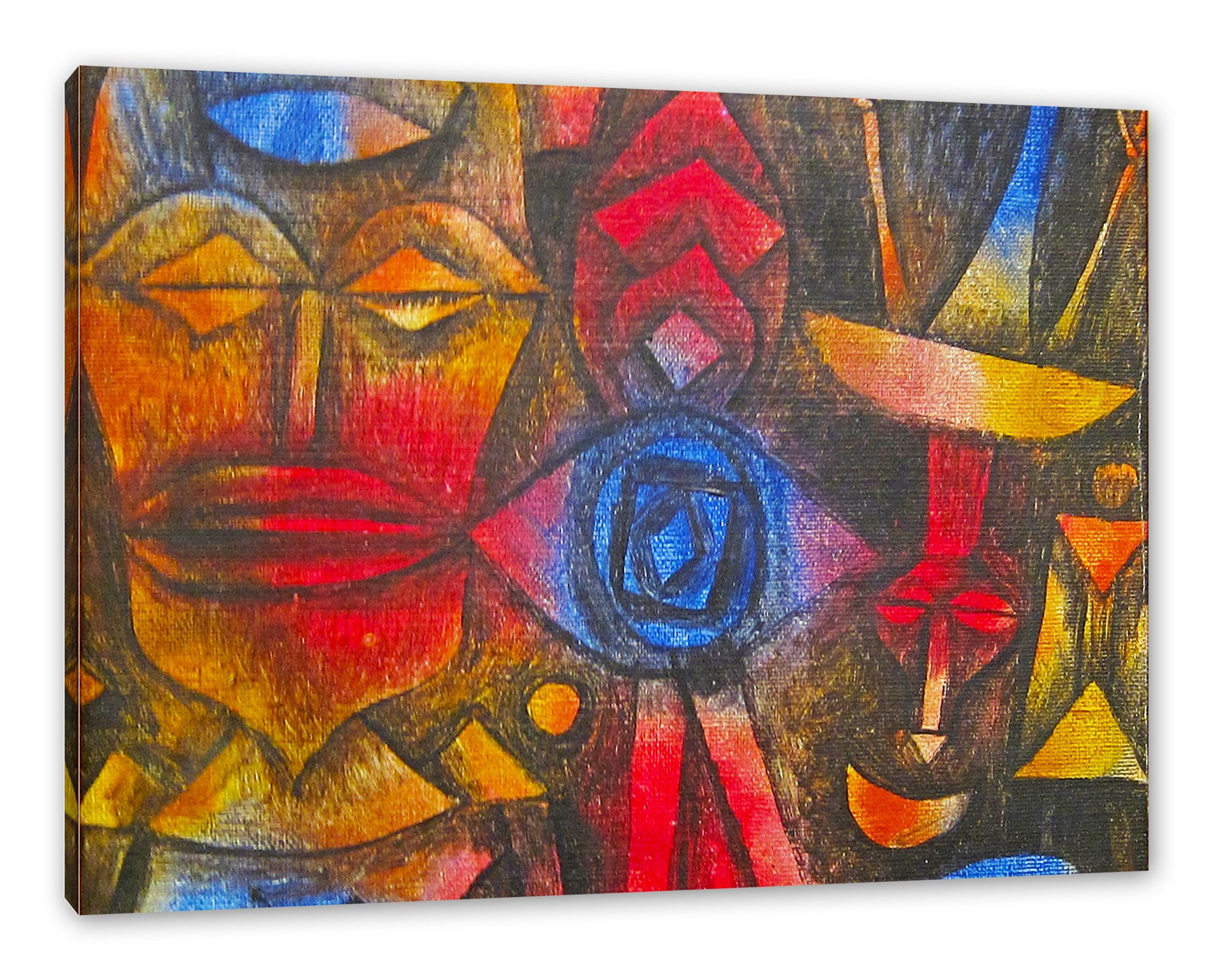 Pixxprint Leinwandbild Paul Klee - Figurinen Sammlung, Paul Klee - Figurinen Sammlung (1 St), Leinwandbild fertig bespannt, inkl. Zackenaufhänger