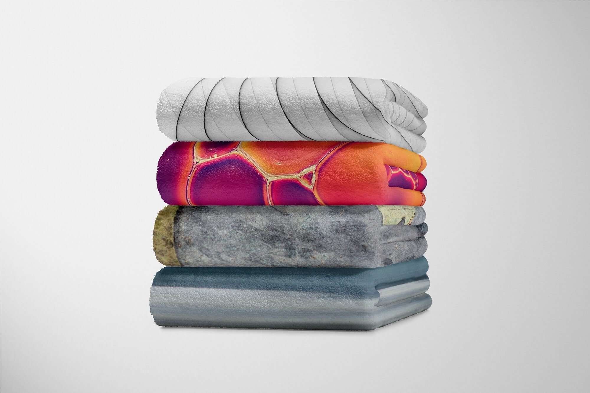 Fotomotiv Abstrakt (1-St), Kunstvoll, Saunatuch mit Struktur Handtücher Art Kuscheldecke Baumwolle-Polyester-Mix Strandhandtuch Sinus Handtuch Handtuch