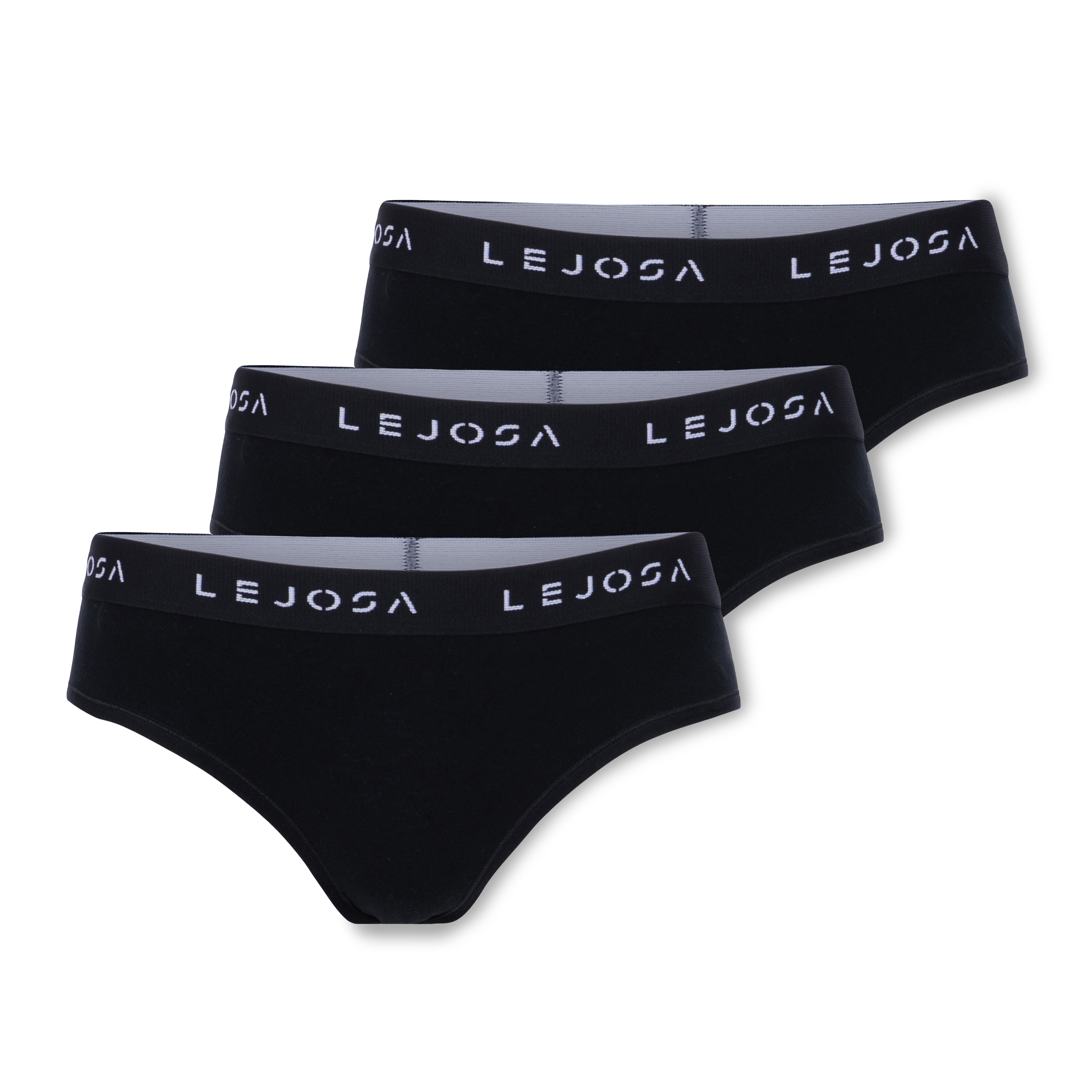 LEJOSA Slip Schwarz für (Packung, Damen 3-St)