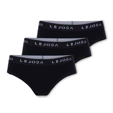 LEJOSA Slip Schwarz für Damen (Packung, 3-St)