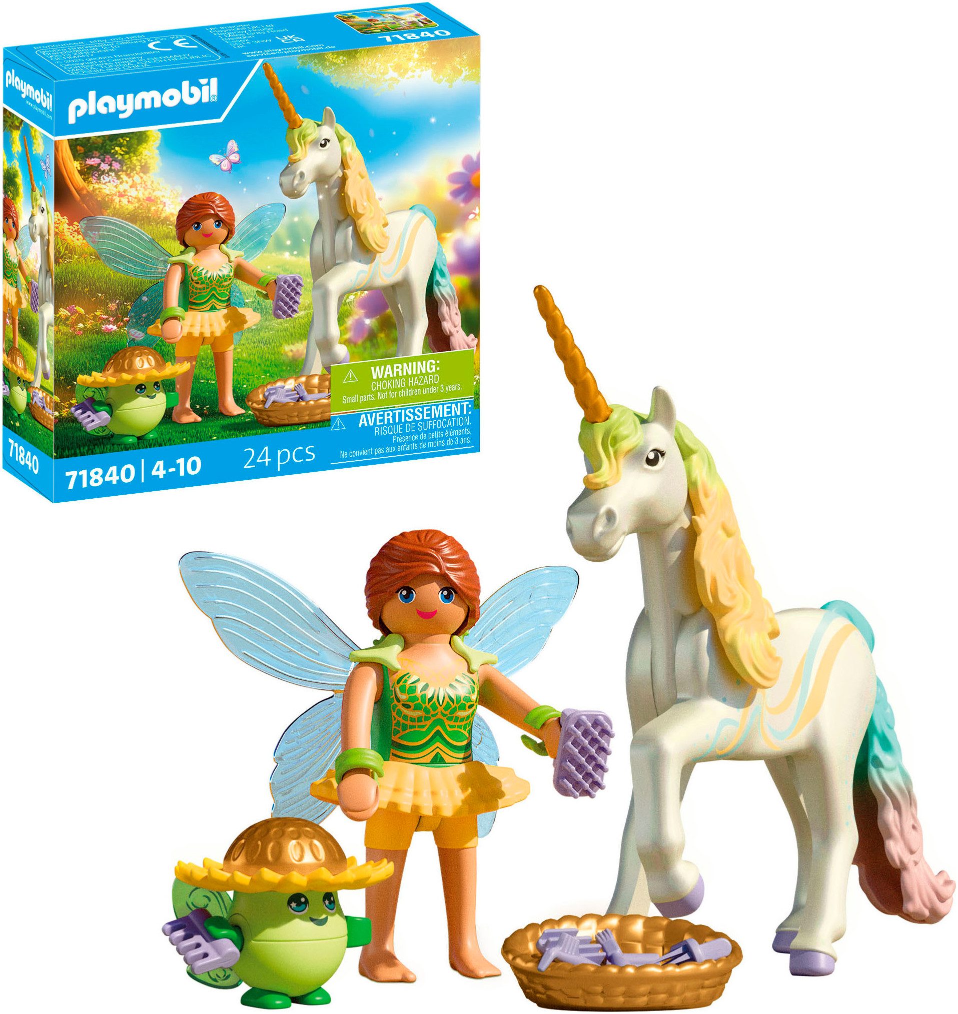 Playmobil® Sammeleinhorn, Regenbogenblume mit Fee (71840), günstig online kaufen