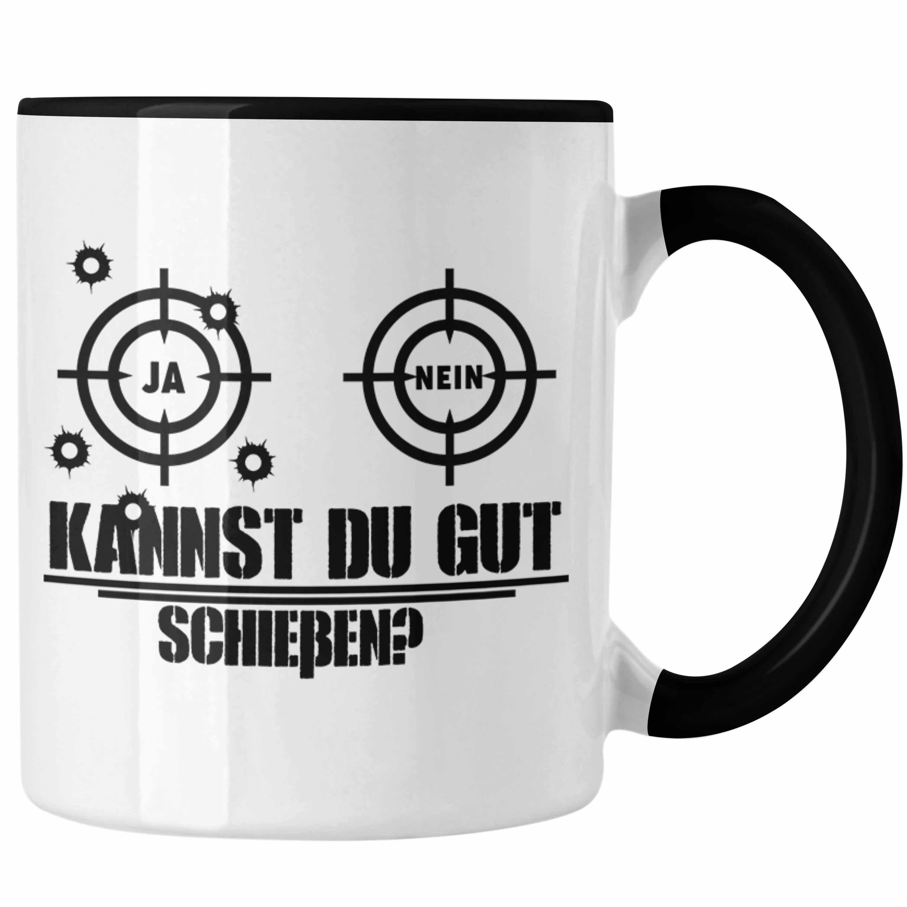 Trendation Tasse Trendation - Schützenfest Geschenkidee Schwarz Spruch Schießsportler Tasse Geschenk Sport-Schütze