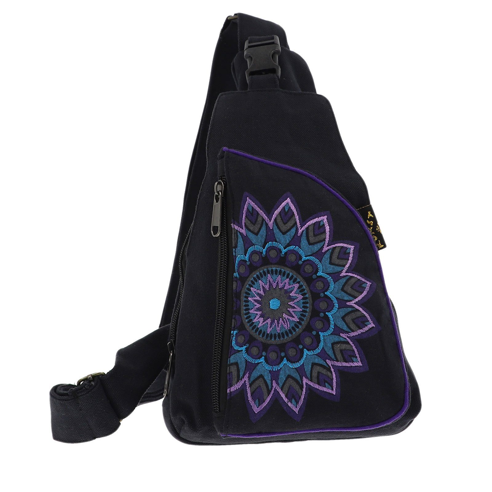 KUNST UND MAGIE Schultertasche Hippie Bodybag Schultertasche Slingbag Rucks günstig online kaufen