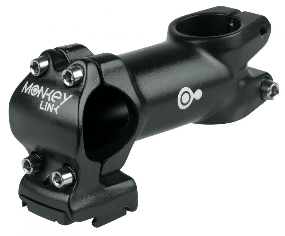 MonkeyLink Fahrradlenker MonkeyLink AS-ML3 Vorbau 105 mm schwarz  31,8 mm Lenkerklemmung, 7° W