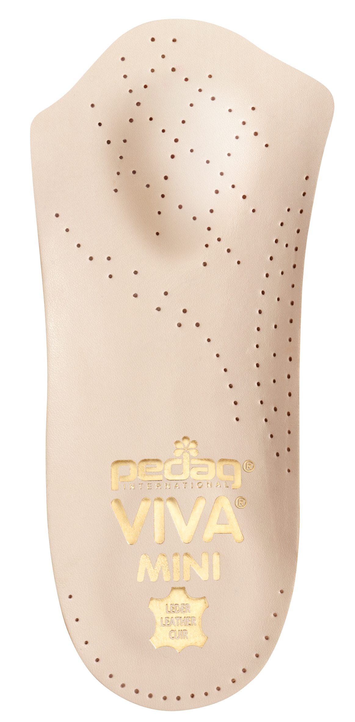 Fußbetteinlage Viva Mini - Extra leichtes Kurz-Fußbett aus Leder