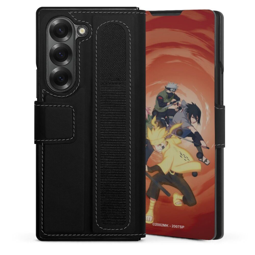 DeinDesign Handyhülle Naruto Shippuden Sasuke Sakura Naruto Team 7, Samsung Galaxy Z Fold 6 Hülle Handy Flip Case Wallet Cover