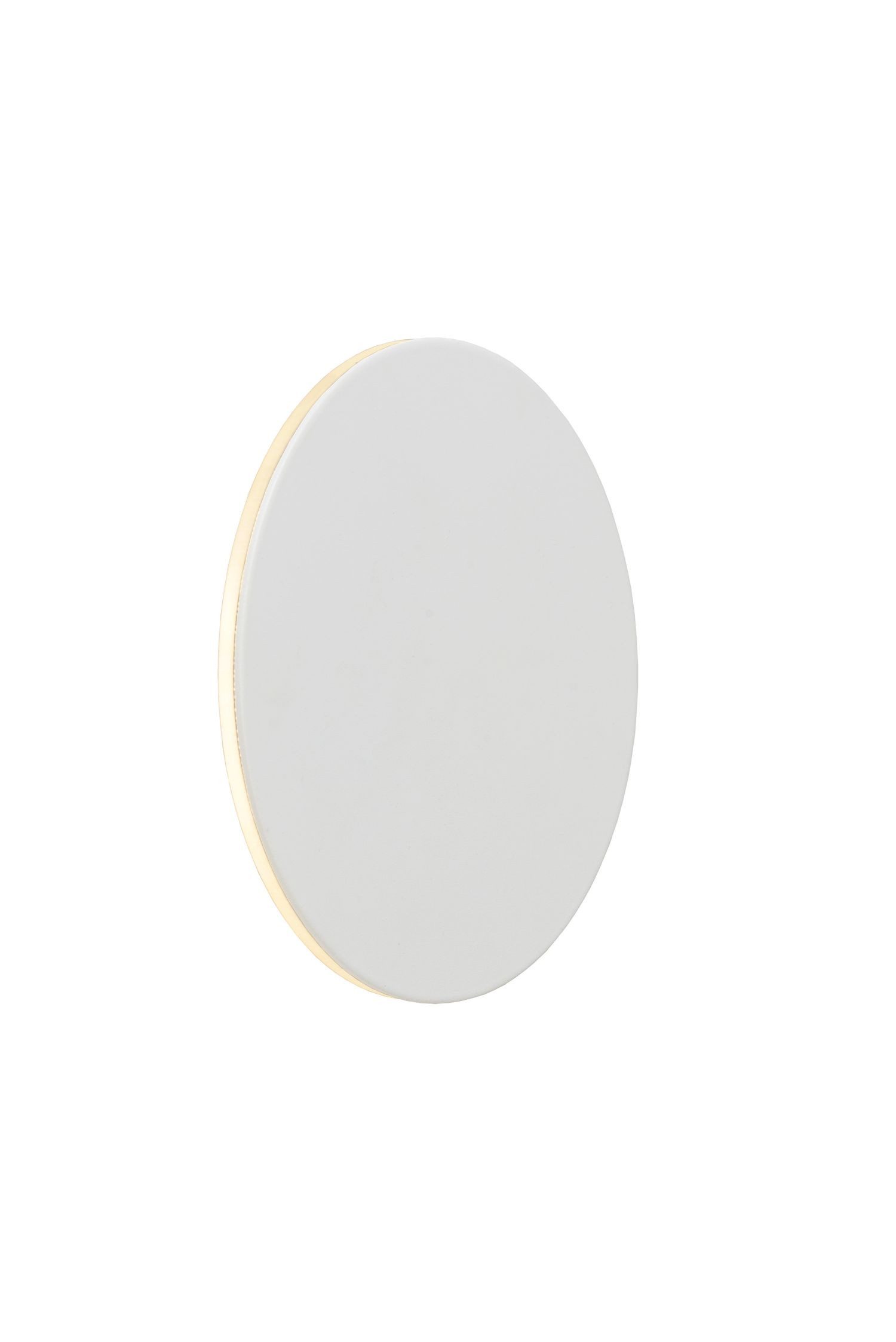 Licht-Erlebnisse Wandleuchte TIBU, LED fest integriert, Warmweiß, Aluminium LED rund Ø 15 cm Weiß 3000 K 550 lm Modern