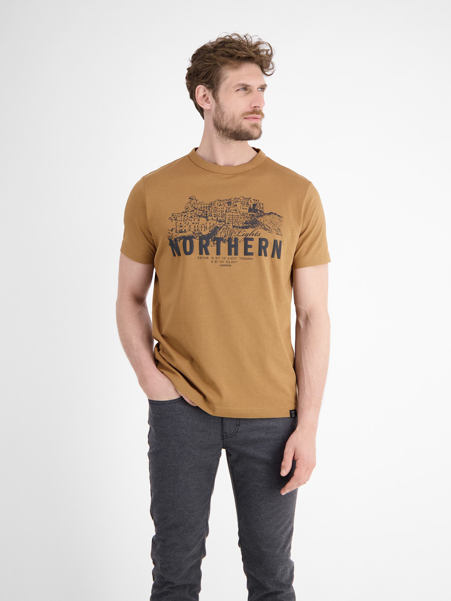 LERROS T-Shirt LERROS Unifarbenes T-Shirt mit günstig online kaufen