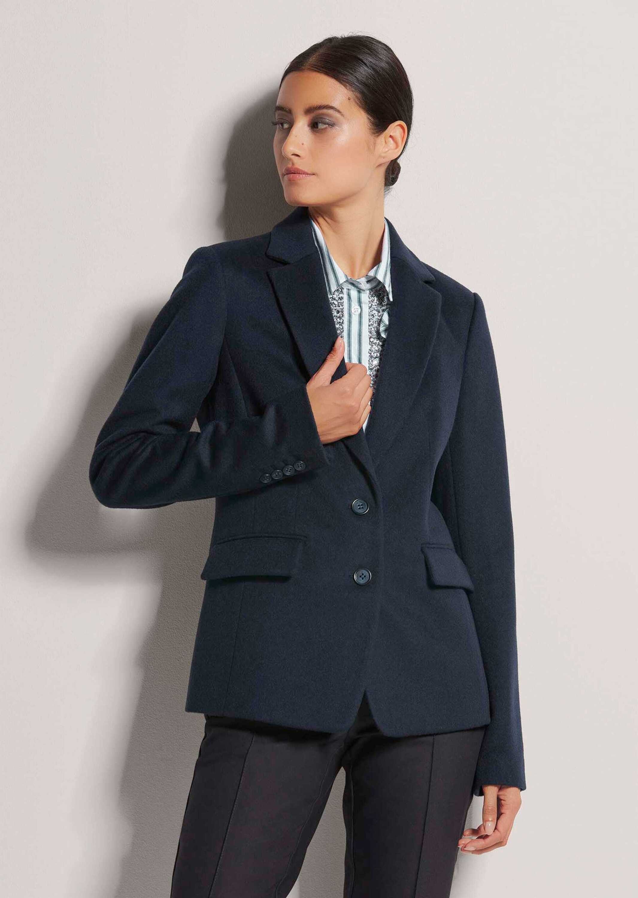 Kurzblazer Blazer aus reiner Wolle