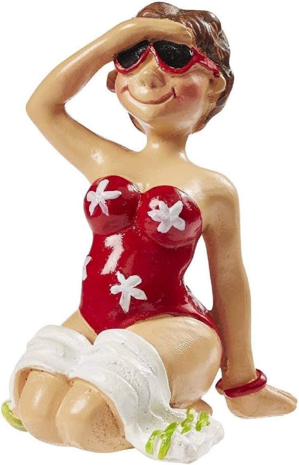 HobbyFun Dekofigur Bade Urlauber / Liegestuhl günstig online kaufen