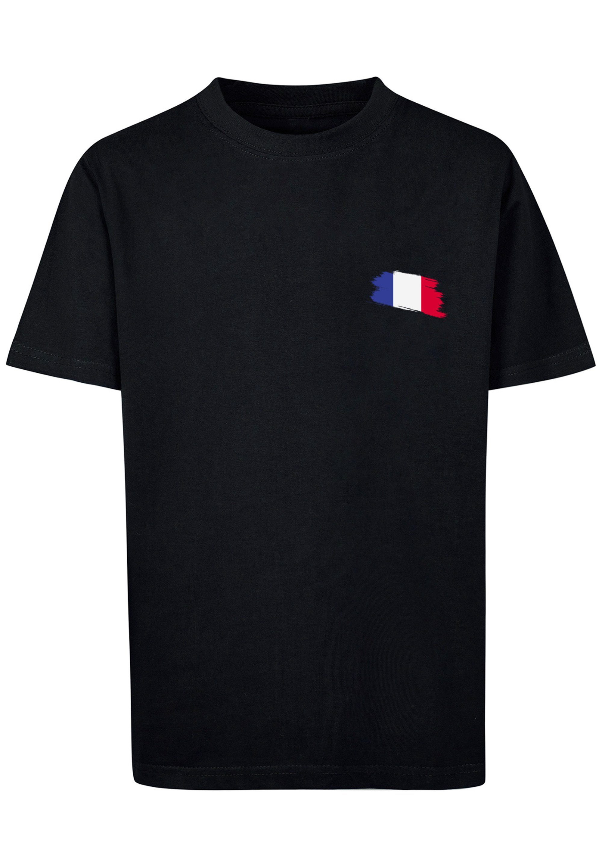 Frankreich Fahne F4NT4STIC Flagge France Print schwarz T-Shirt