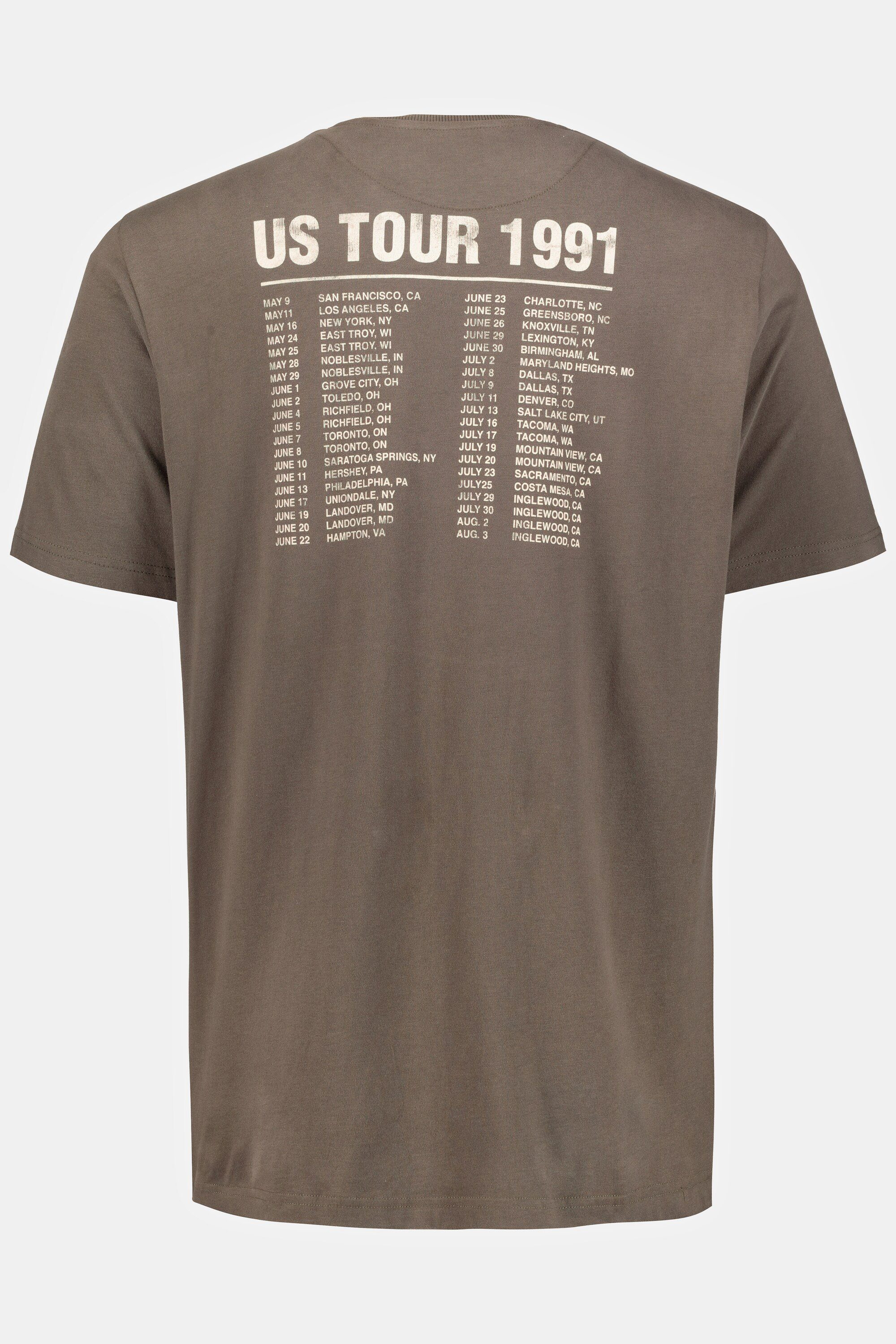 T-Shirt JP1880 Halbarm anthrazit Bandshirt Roses Guns T-Shirt ´n