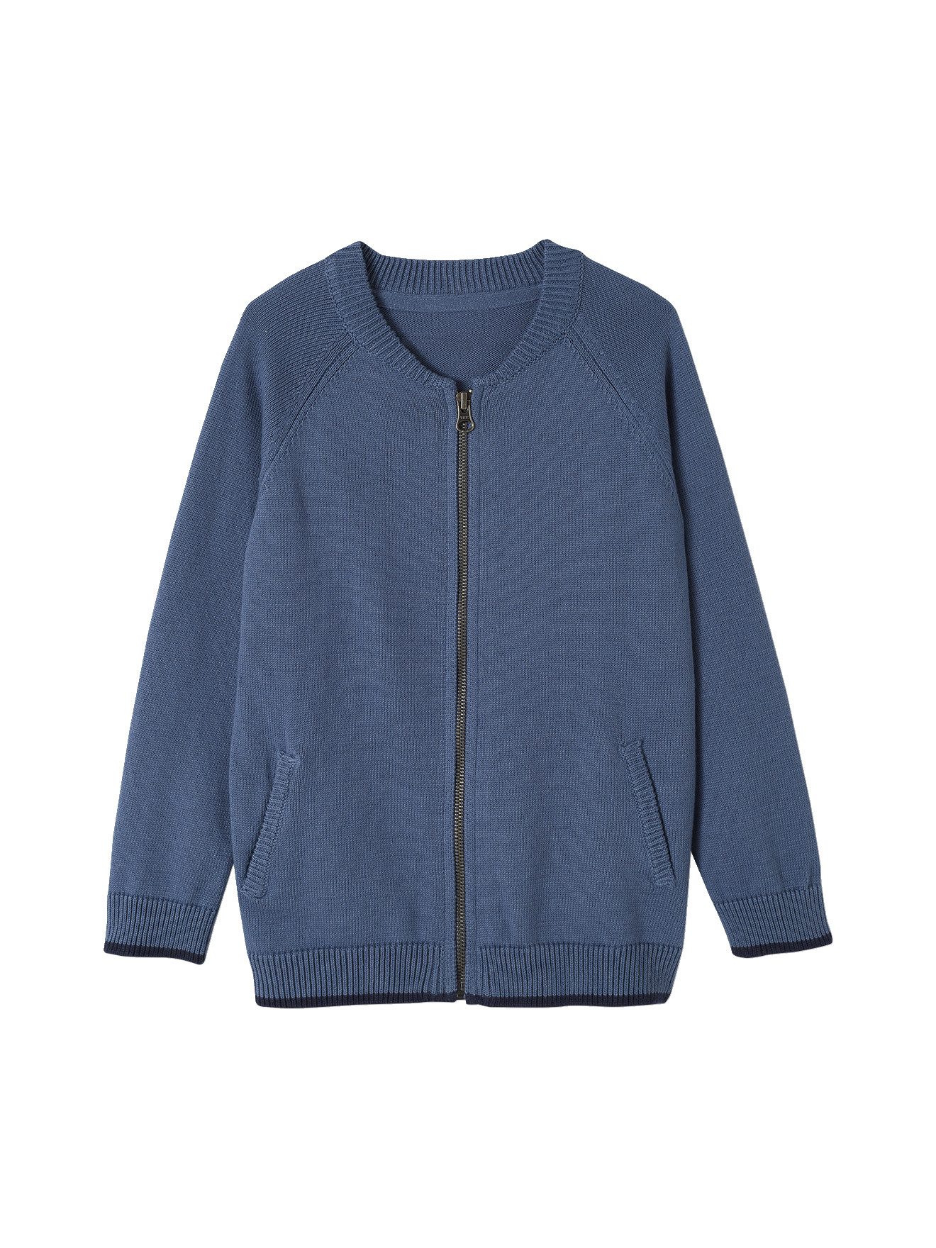 vertbaudet Strickjacke Jungen Strickjacke im College-Look