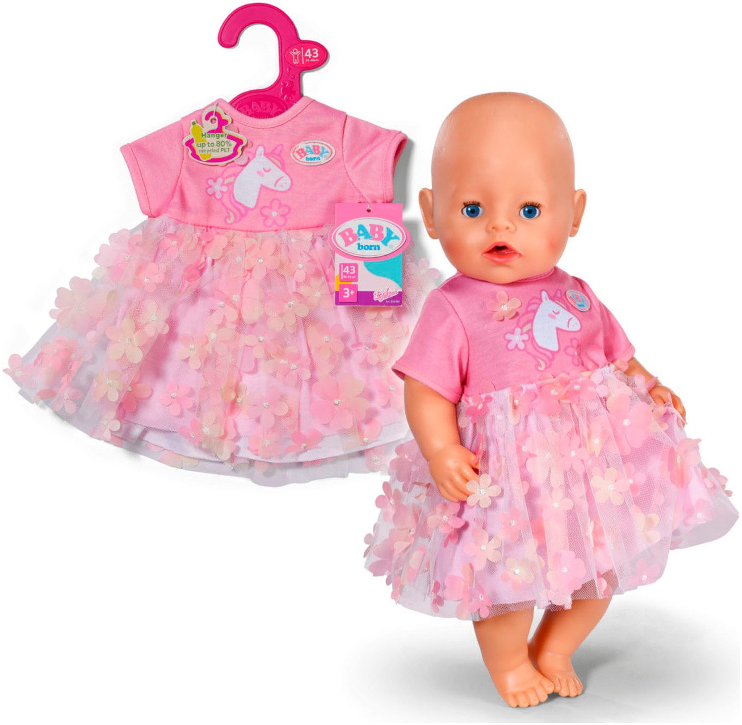 Baby Born Puppenkleidung Blütenkleid 43 cm