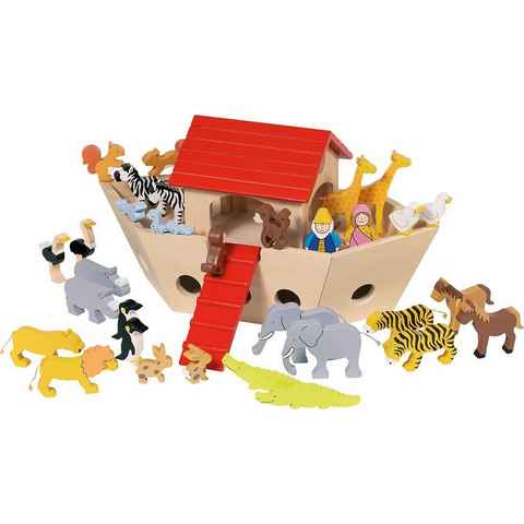 goki Spielzeug-Schiff Arche Noah mit Tieren, (32-tlg)