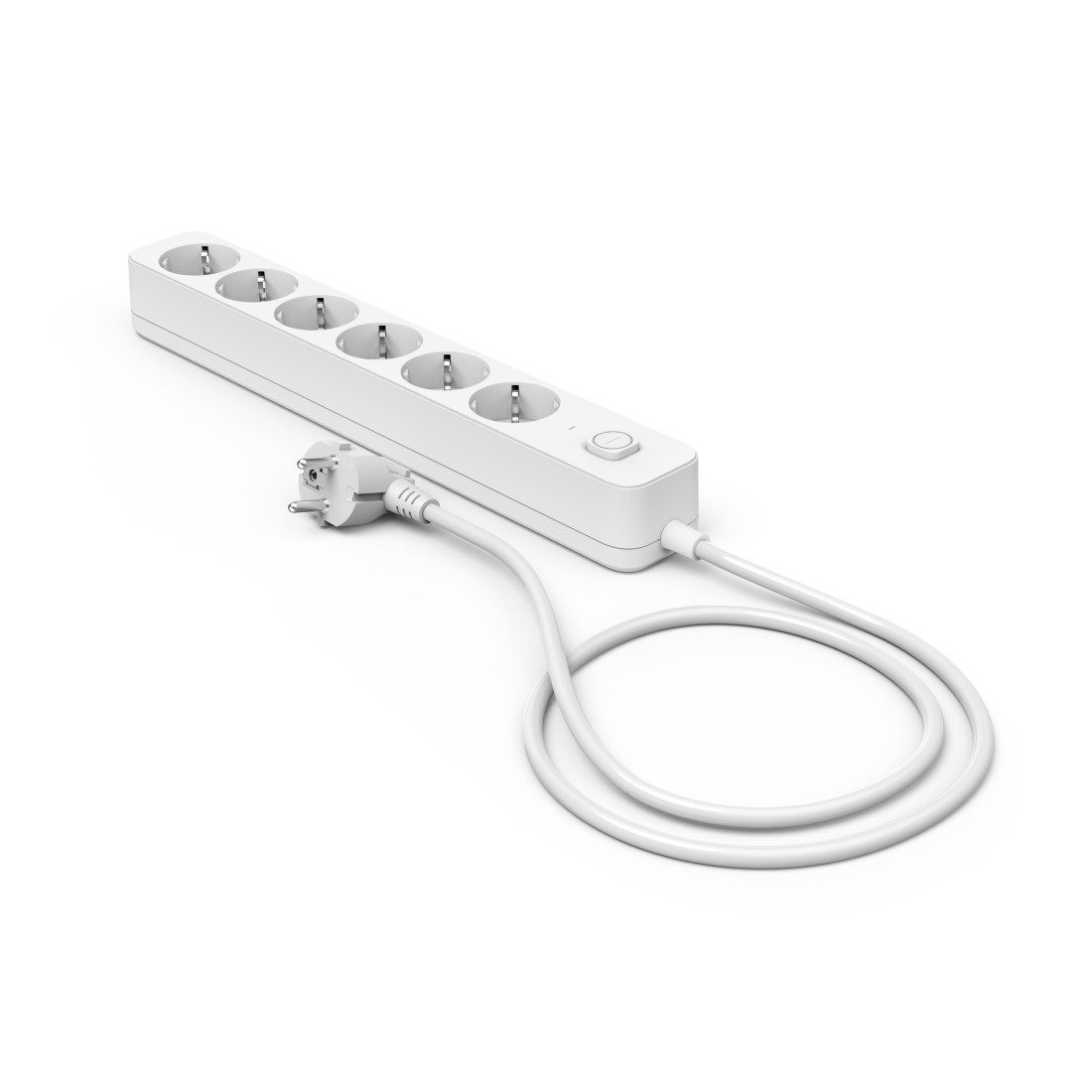 Hama Mehrfachsteckdosenleiste 6 fach mit Schalter, weiß, 1,4m Kabel Steckdosenleiste 6-fach (Ein- / Ausschalter, Kabellänge 1,4 m)