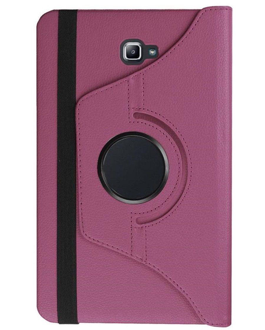 FroShop Tablet-Hülle Schutzhülle für Samsung Galaxy Tab A6 10.1" T580 T585, 2016 / 2018 Etui Hülle Case Tasche 360° - Farbe Lila