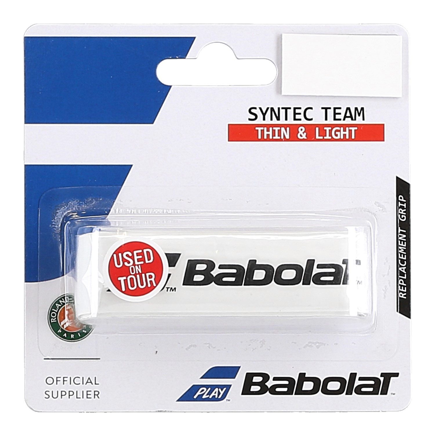 Babolat Griffband Basisband Syntec Team 1.5mm weiss - 1 Stück