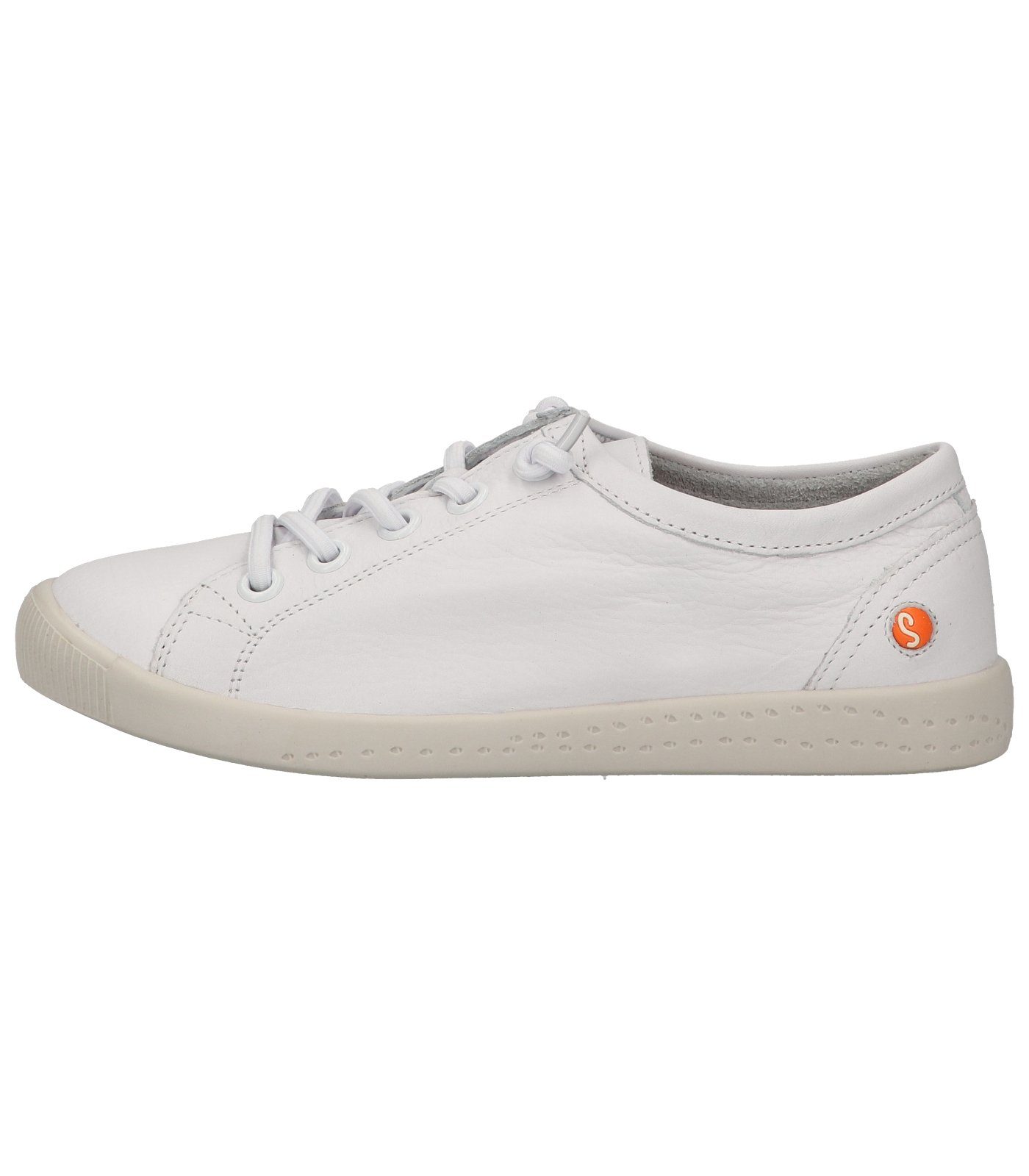 softinos Sneaker Leder Sneaker Weiß