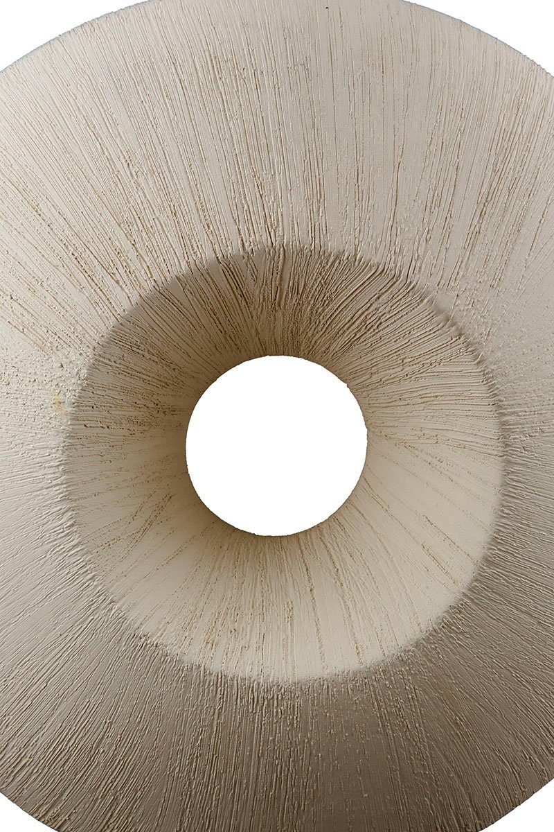 GILDE Tischvase Bologna, Dekovase (1 St), Vase aus Keramik, mit gekratzer Oberflächenstruktur