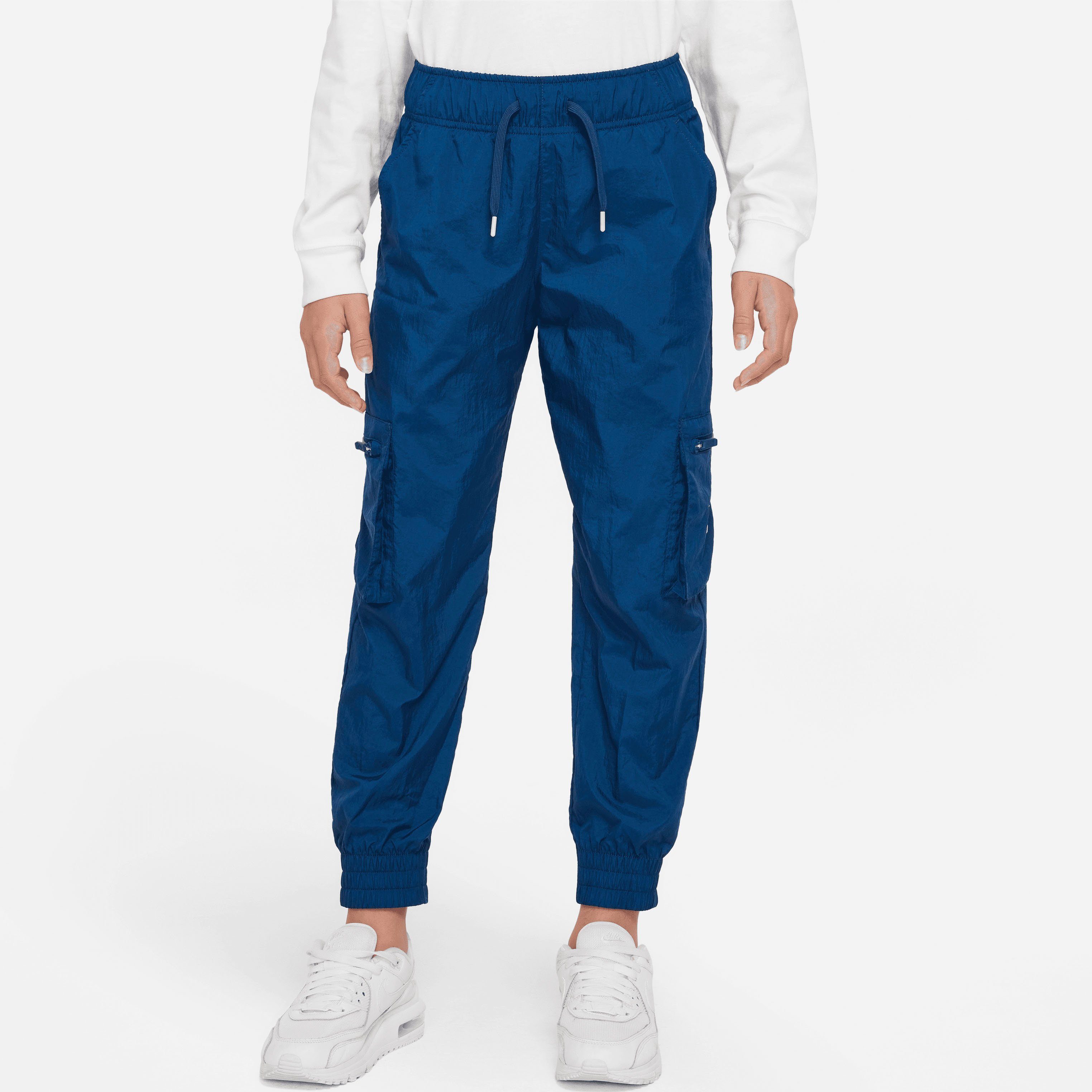 Kids' Sporthose ORANGE VALERIAN Cargo (Girls) Nike Sportswear Pants Woven Big BLUE/ARCTIC