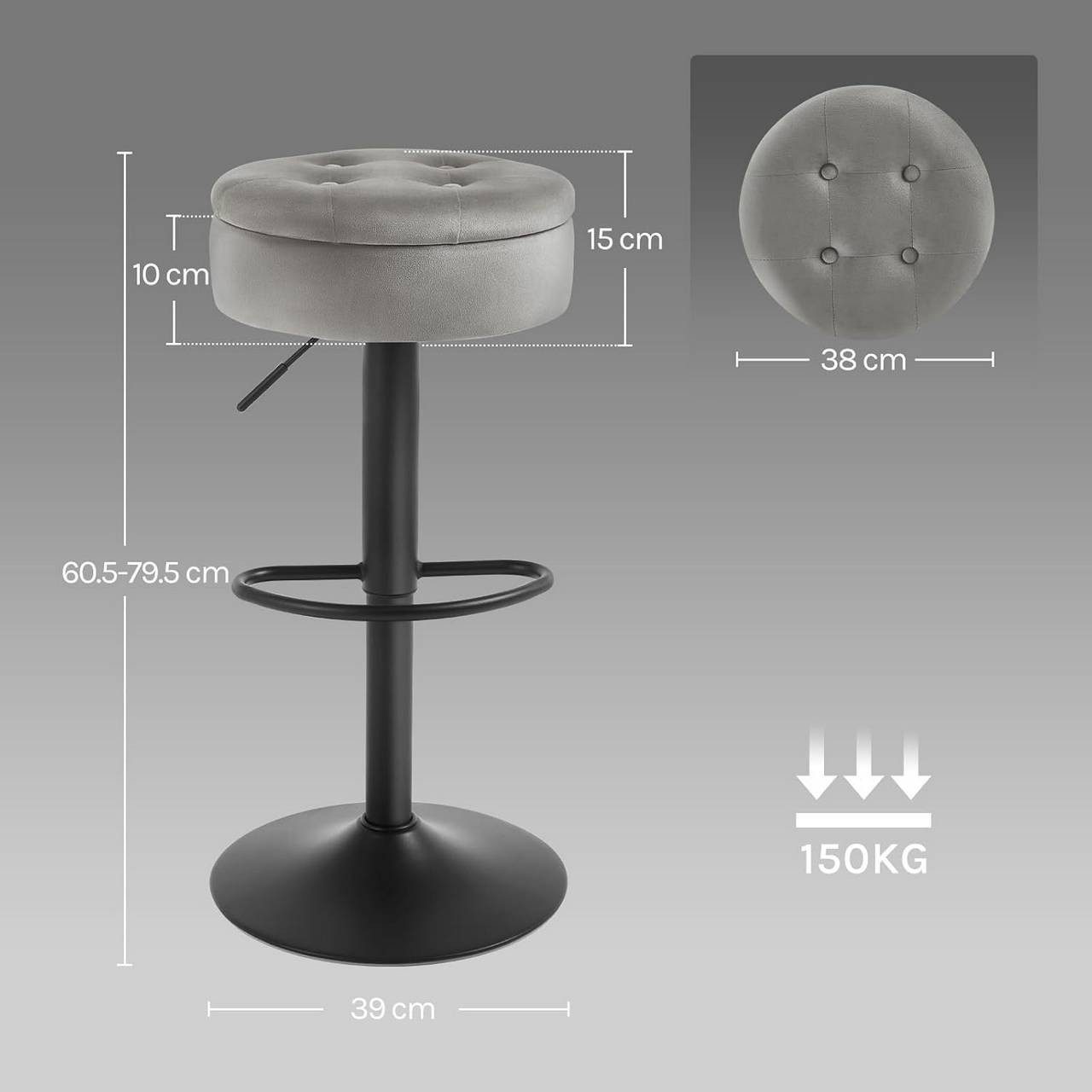 Woltu Barhocker (1 St), Sitzhocker mit günstig online kaufen