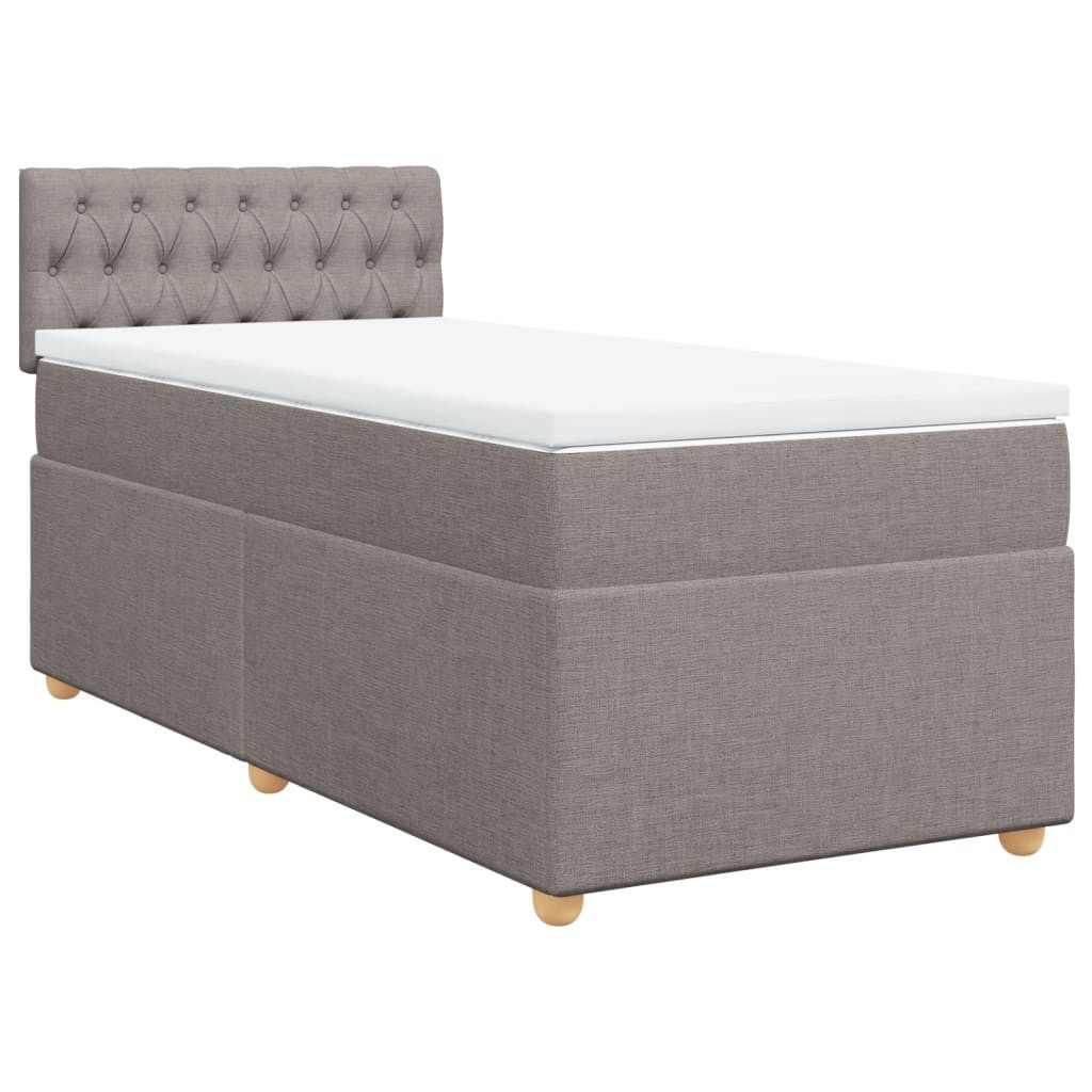 vidaXL Bett Boxspringbett mit Matratze Taupe günstig online kaufen