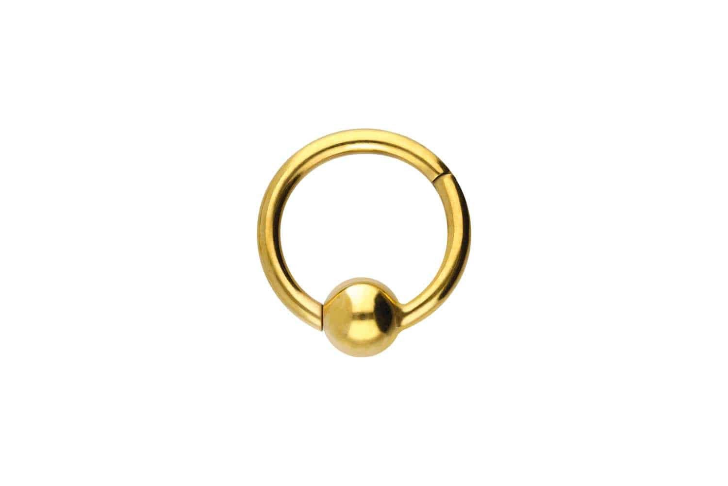 PIERCINGLINE Nasenpiercing Titan Segmentring Clicker KUGEL Ohrpiercing Septum Nase (Clicker, 1-tlg), Ohrpiercing für Conch, Helix, Tragus, Daith, Lobe