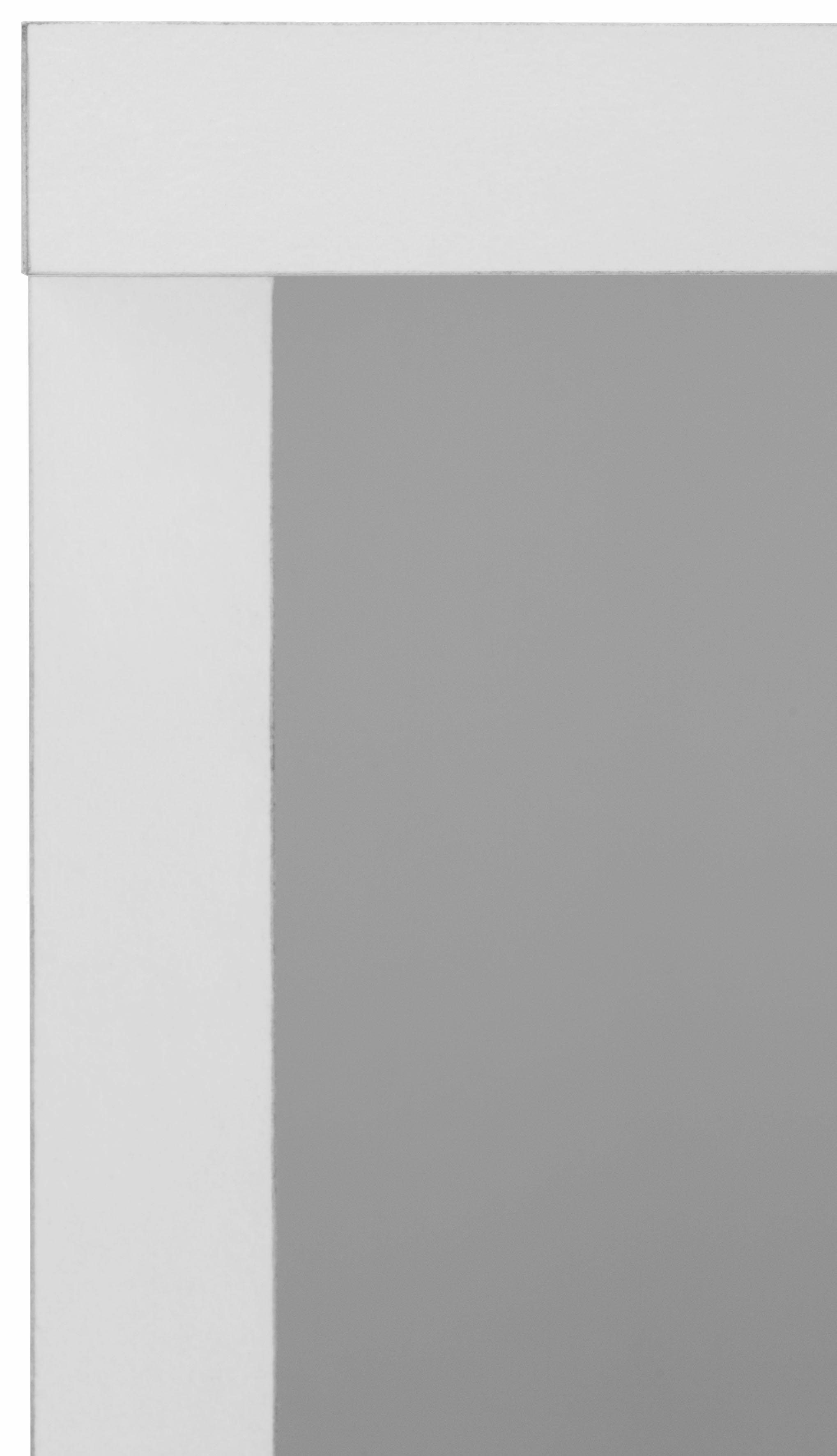 Badezimmerschrank Midischrank Ablageböden matt/perl weiß mit weiß perl matt Schildmeyer Höhe 110,5 Colli Metallgriff, cm,
