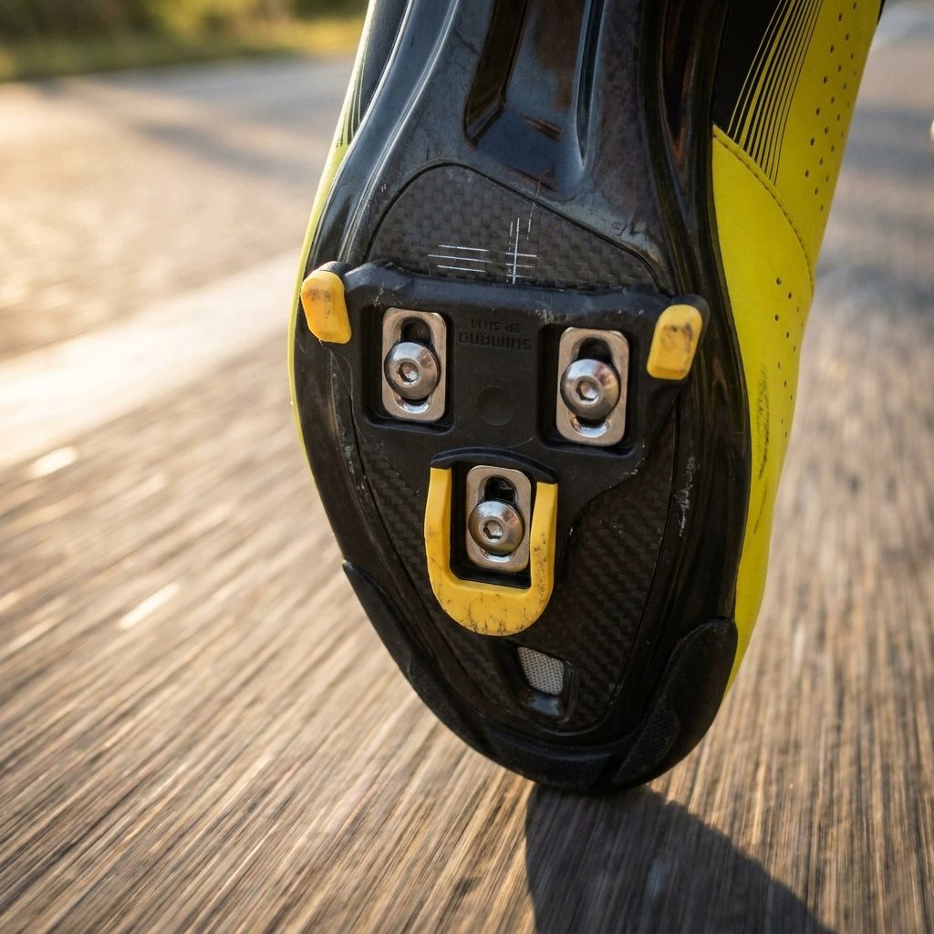 Shimano Fahrradpedale SHIMANO SM-SH11 SPD-SL Schuhplatten gelb - Original Cleats mit 6° Bewe