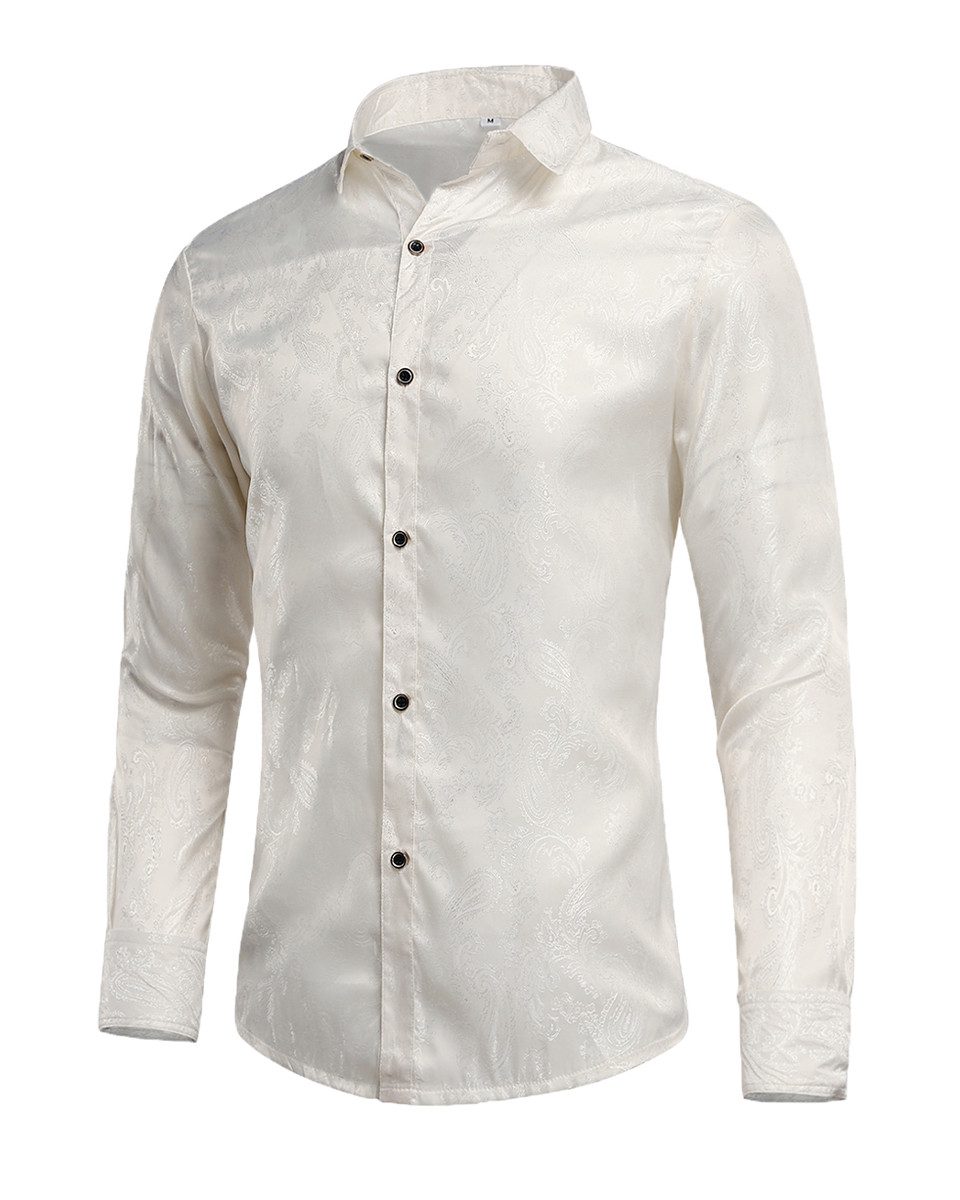 Allthemen Langarmhemd Herren Freizeithemd Regular Fit günstig online kaufen