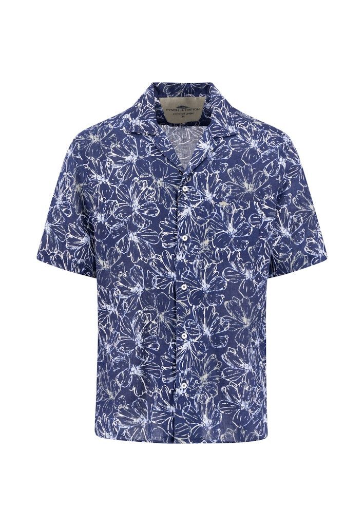 Businesshemd Fynch-Hatton / He.Hemd kurzarm / Linen Flower Print, Resort, 1/2