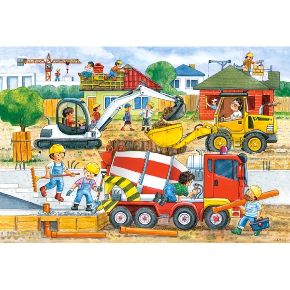 Castorland Puzzle Puzzle Baustelle MAXI 40 Teile, Puzzleteile