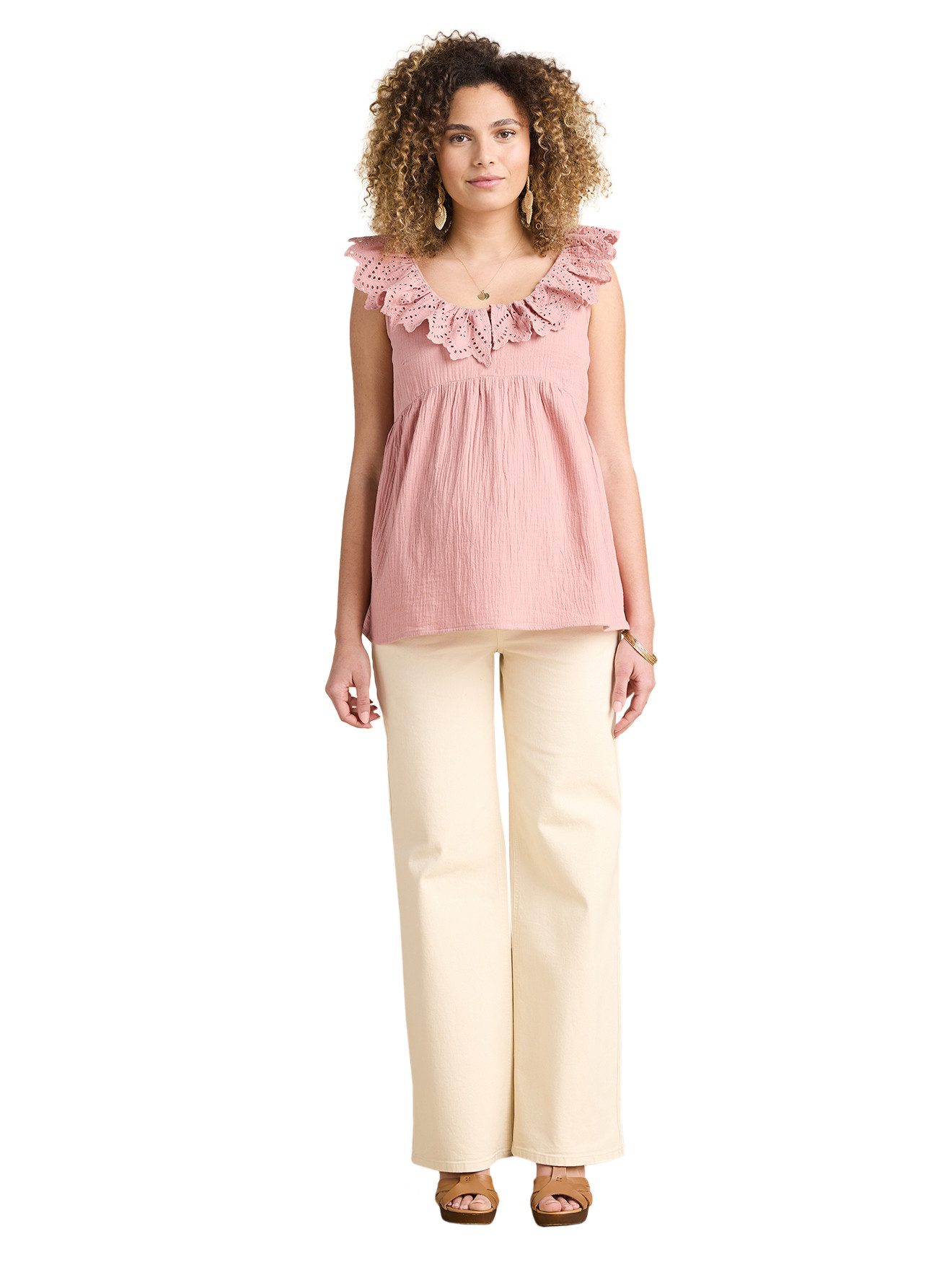 Envie de Fraise Umstandsbluse Lochstickerei