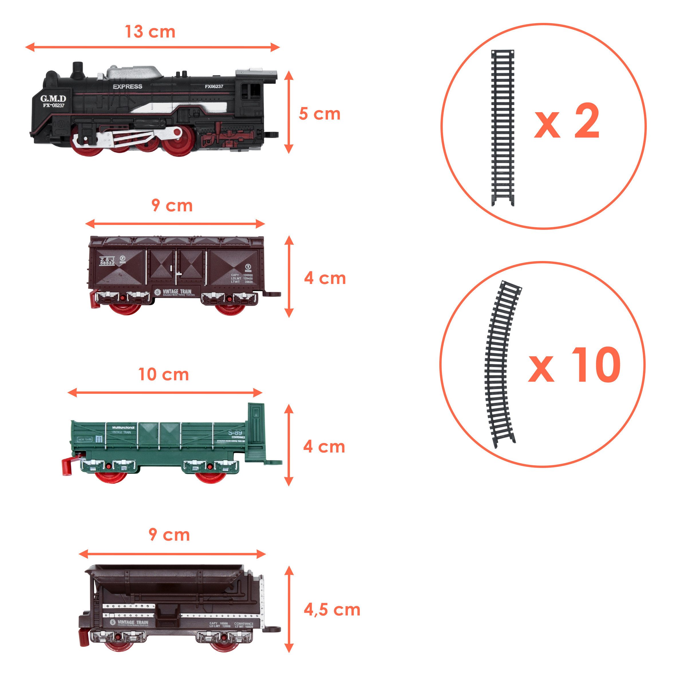 Spetebo Spielzeugeisenbahn-Set Elektrische Spielzeug Eisenbahn inklusive Sc günstig online kaufen
