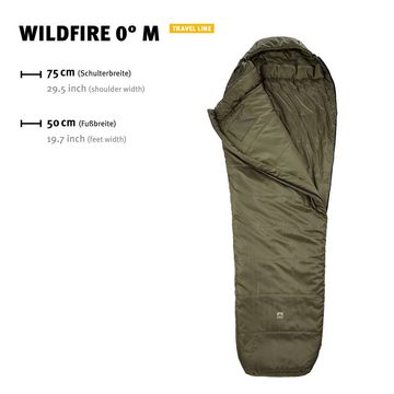 Wechsel Mumienschlafsack Mumienschlafsack Wildfire 0°C Outdoor, 4 Jahreszeiten Winter Schlafsack