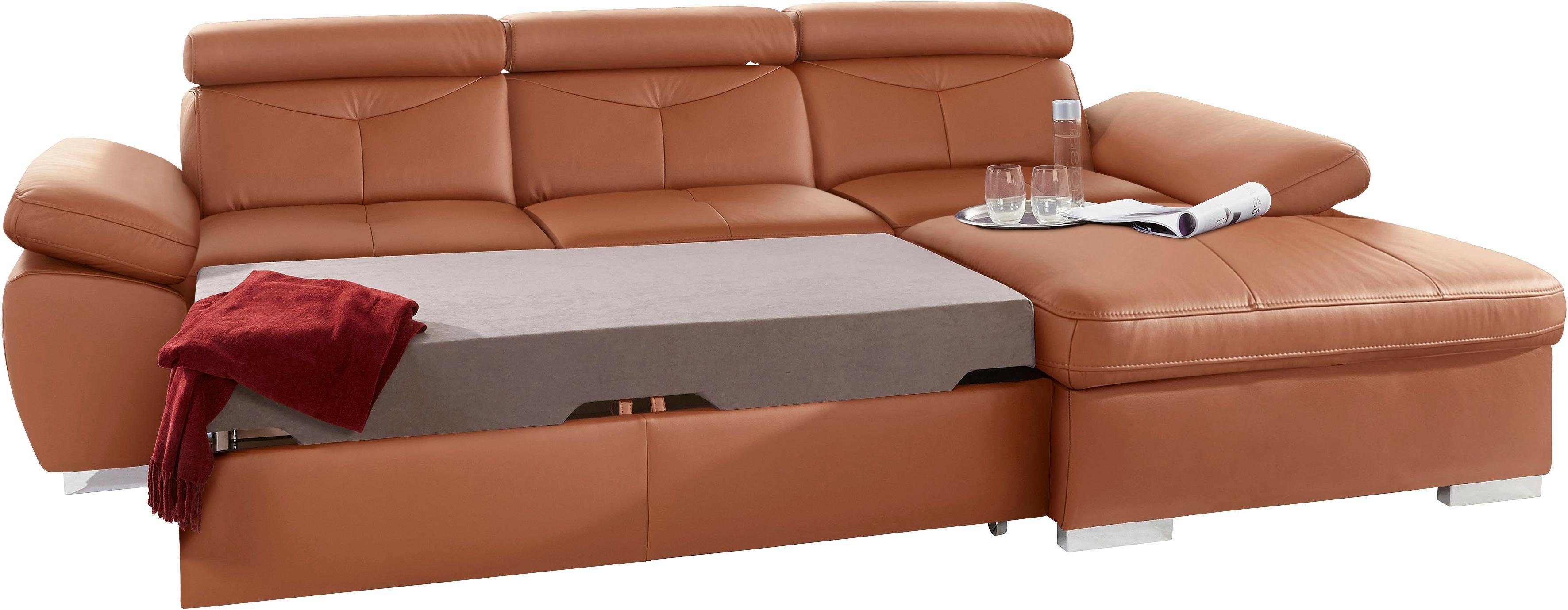 exxpo - sofa fashion Ecksofa Spring, super bequem, mit Armteil- und Kopftei günstig online kaufen