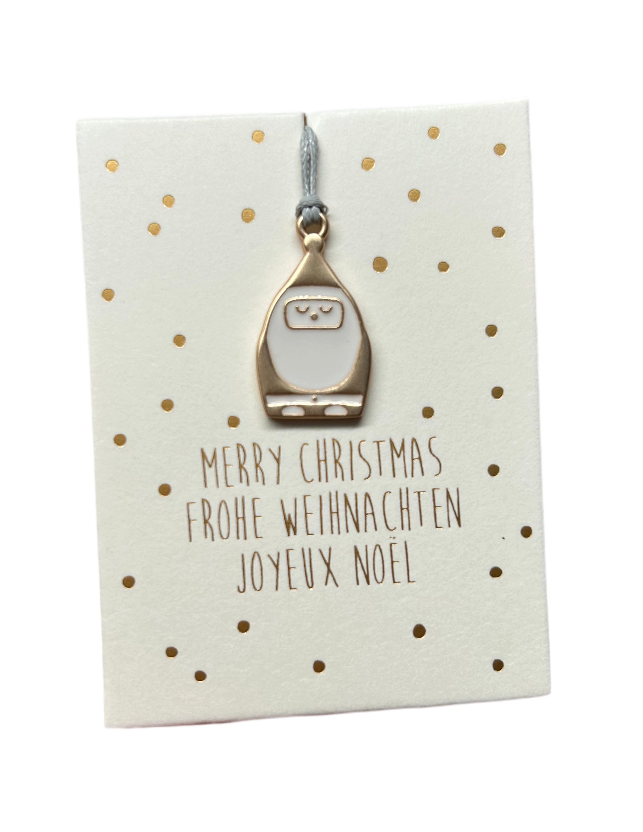 Räder Design Weihnachtskarte Mini-Ornament "Weihnachtsmann" mit Grußkarte von räder design - Weihna