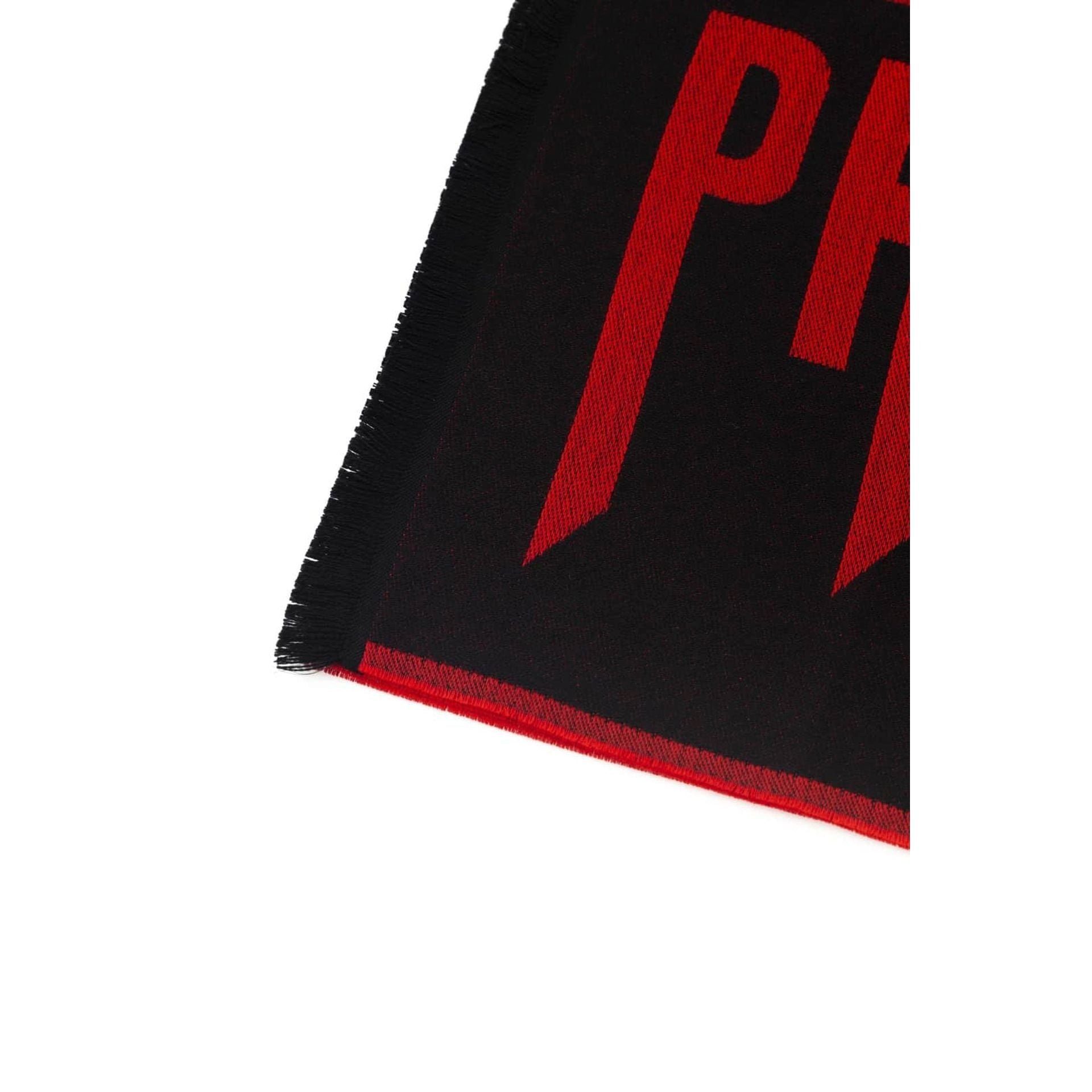 modernen den Schal, Plein, Herren für Designs Exklusive Schal Schwarz-Rot, Mann Philipp PHILIPP PLEIN