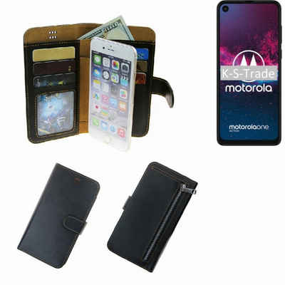 K-S-Trade Handyhülle für Motorola one action, Schutz Hülle Klapphülle Case Phone cover Slim Handytasche Handy