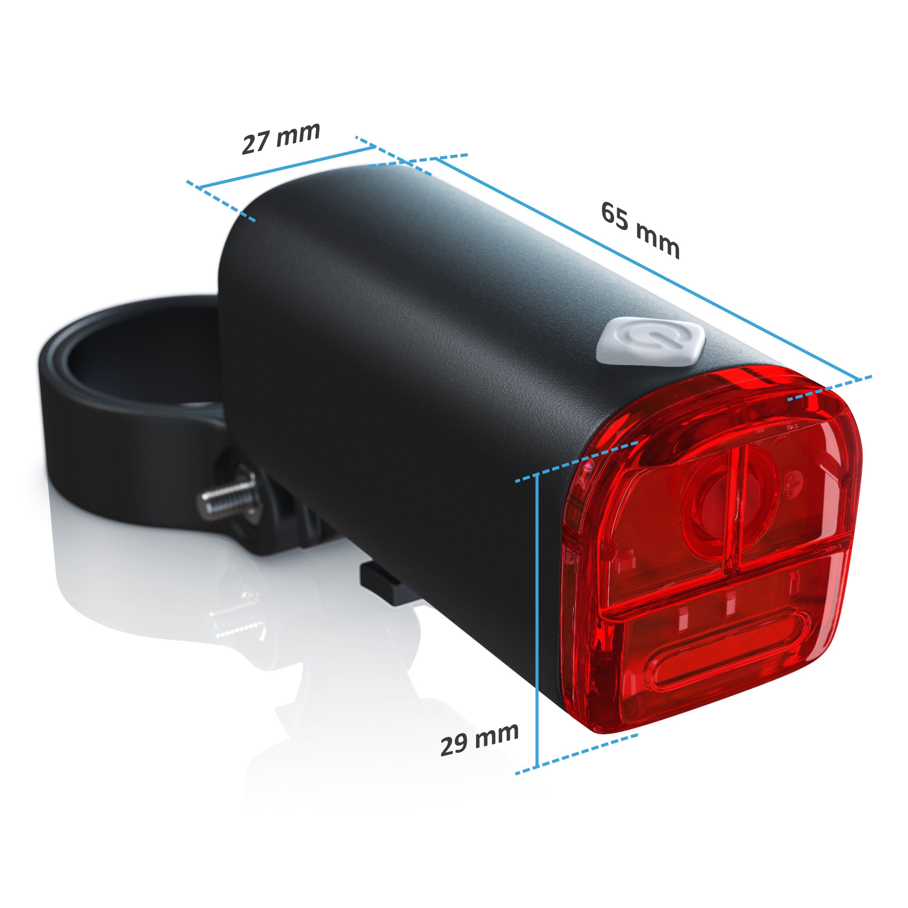Aplic Fahrradbeleuchtung LED Fahrradlampen-Set mit Front & Rücklicht StVZO zugelassen, 30 Lux, Fahrradlicht Set, Fahrradlampe, Fahrradlicht, Fahrradlampenset