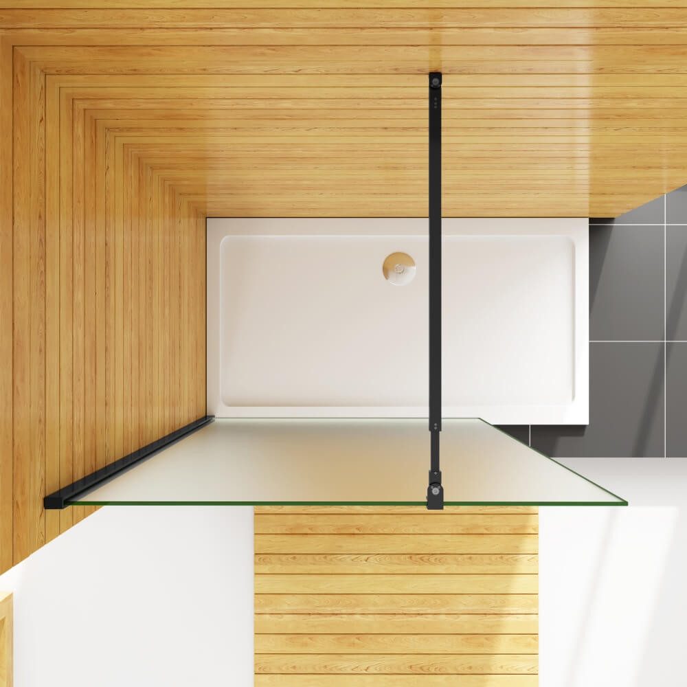 AICA Duschwand H:200cm 10mm ESG Milchglas Sicherheitsglas Walk in Dusche, Einscheibensicherheitsglas,Sicherheitsglas, Milchglas – Bild 3 von 5